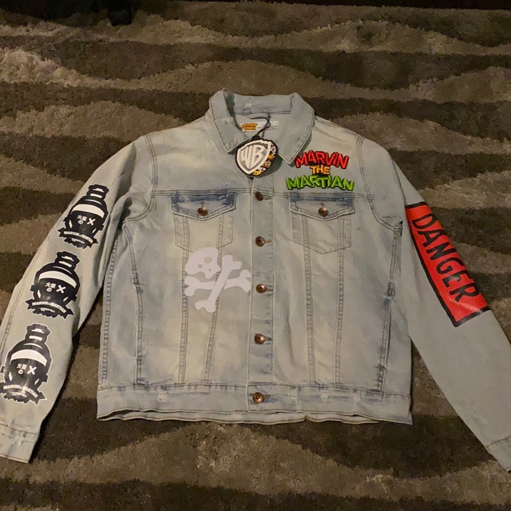 Marvin the Martian Jean jacket looney tunes